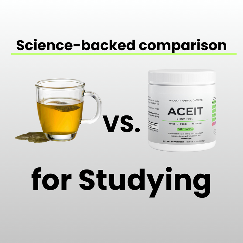 ACEIT is better for studying than green tea